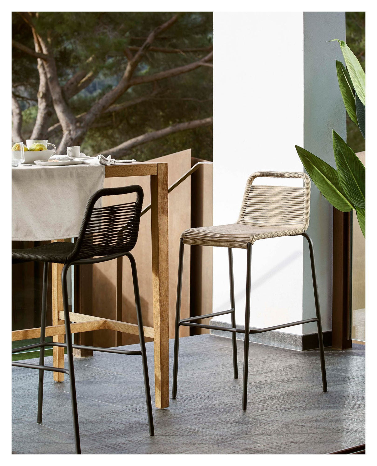 Glenville bar stool SH: 62cm, Tan