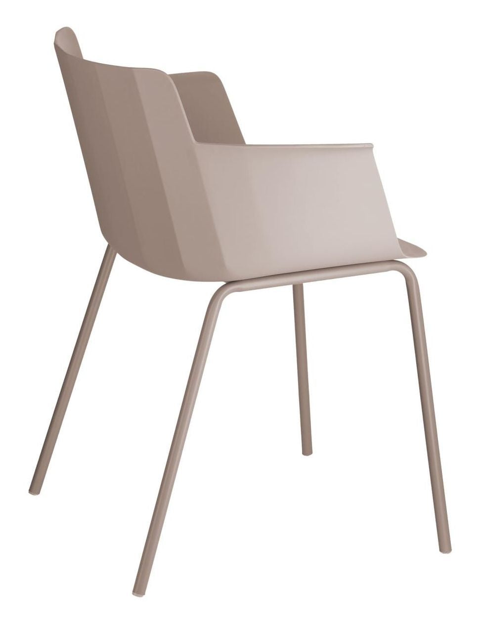 Hannia Dining chair with armrests, Brown