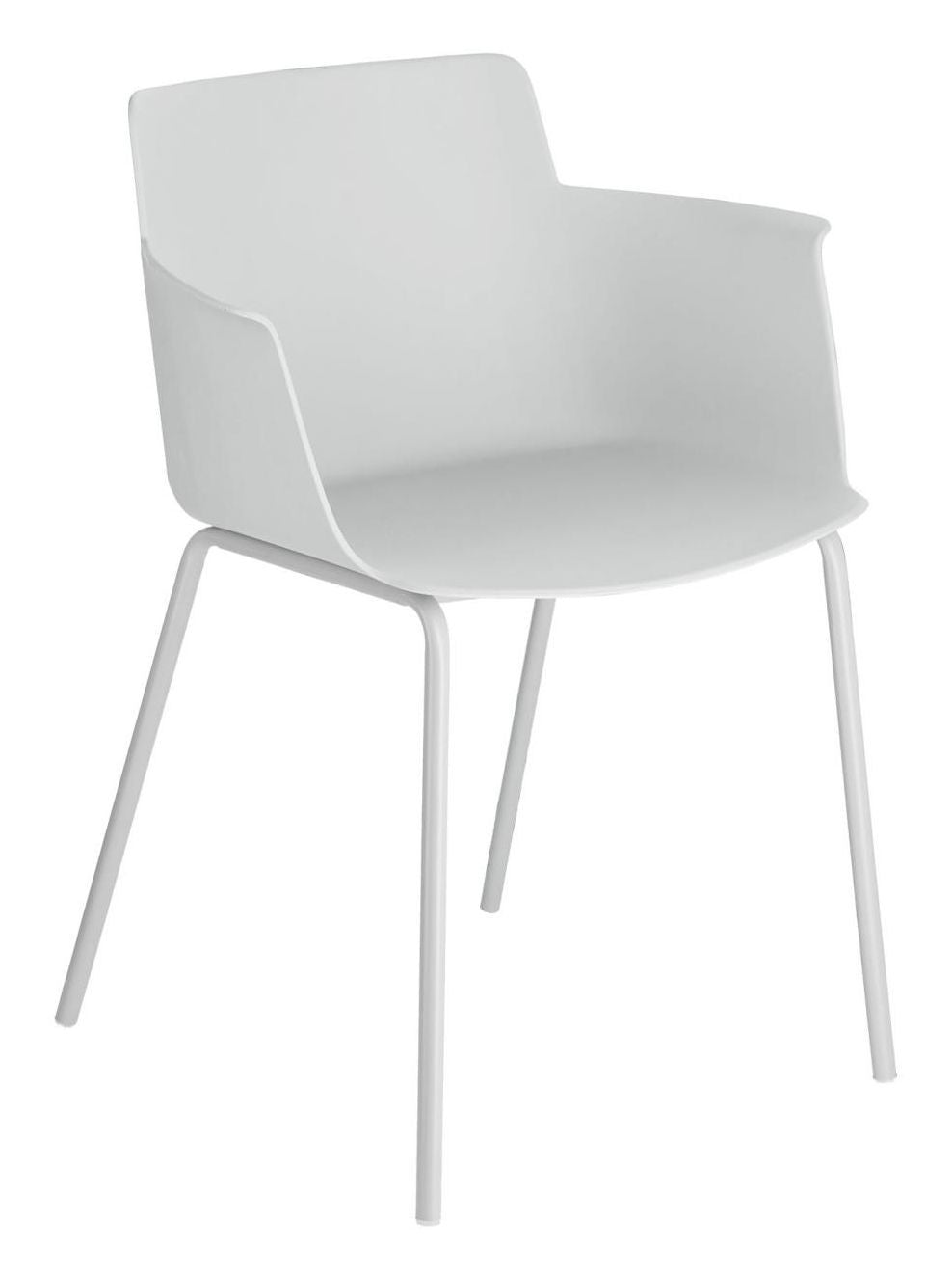 Hannia Dining chair with armrests, Gray