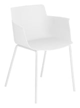 Hannia Dining chair with armrests, White