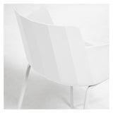 Hannia Dining chair with armrests, White