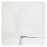 Hannia Dining chair with armrests, White