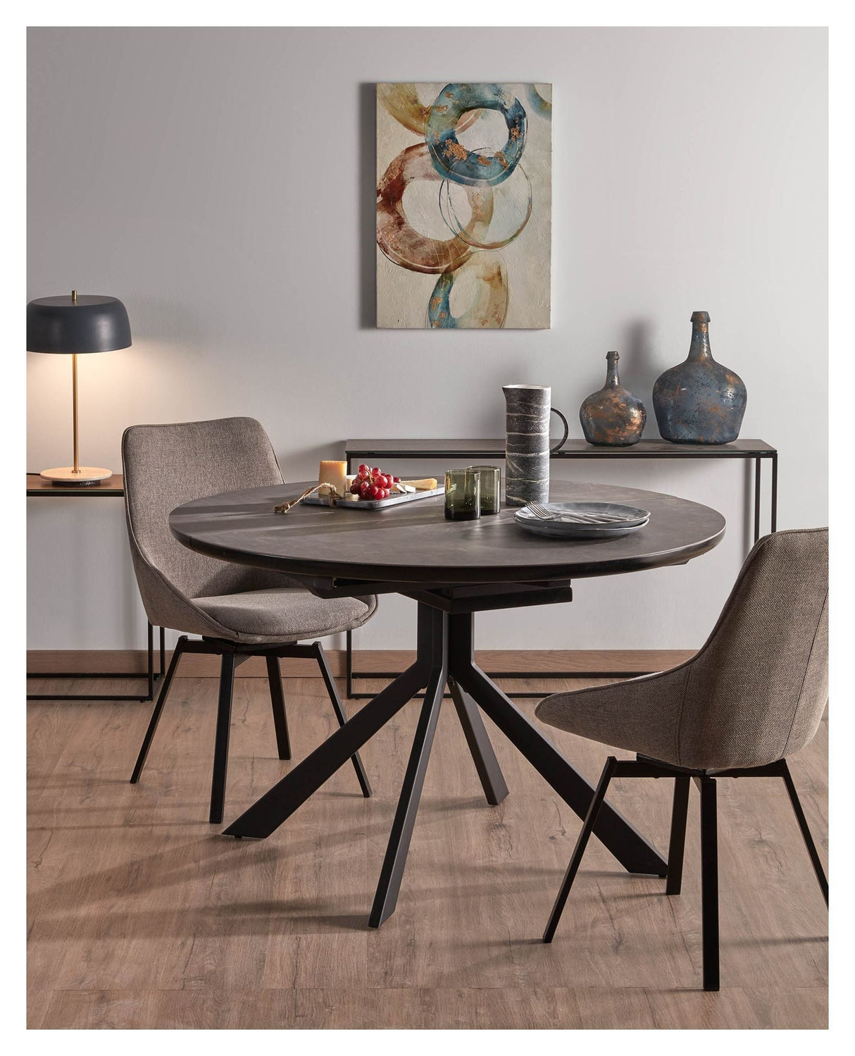 Haston Dining Chair, Dark Gray