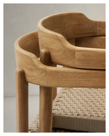 Icaro chair, wood/beige