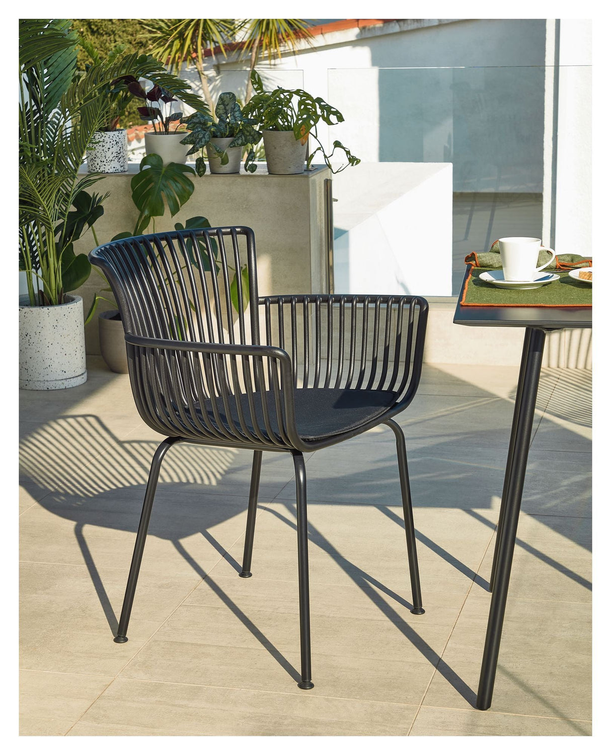 Isabellini Garden Chair, Black PP