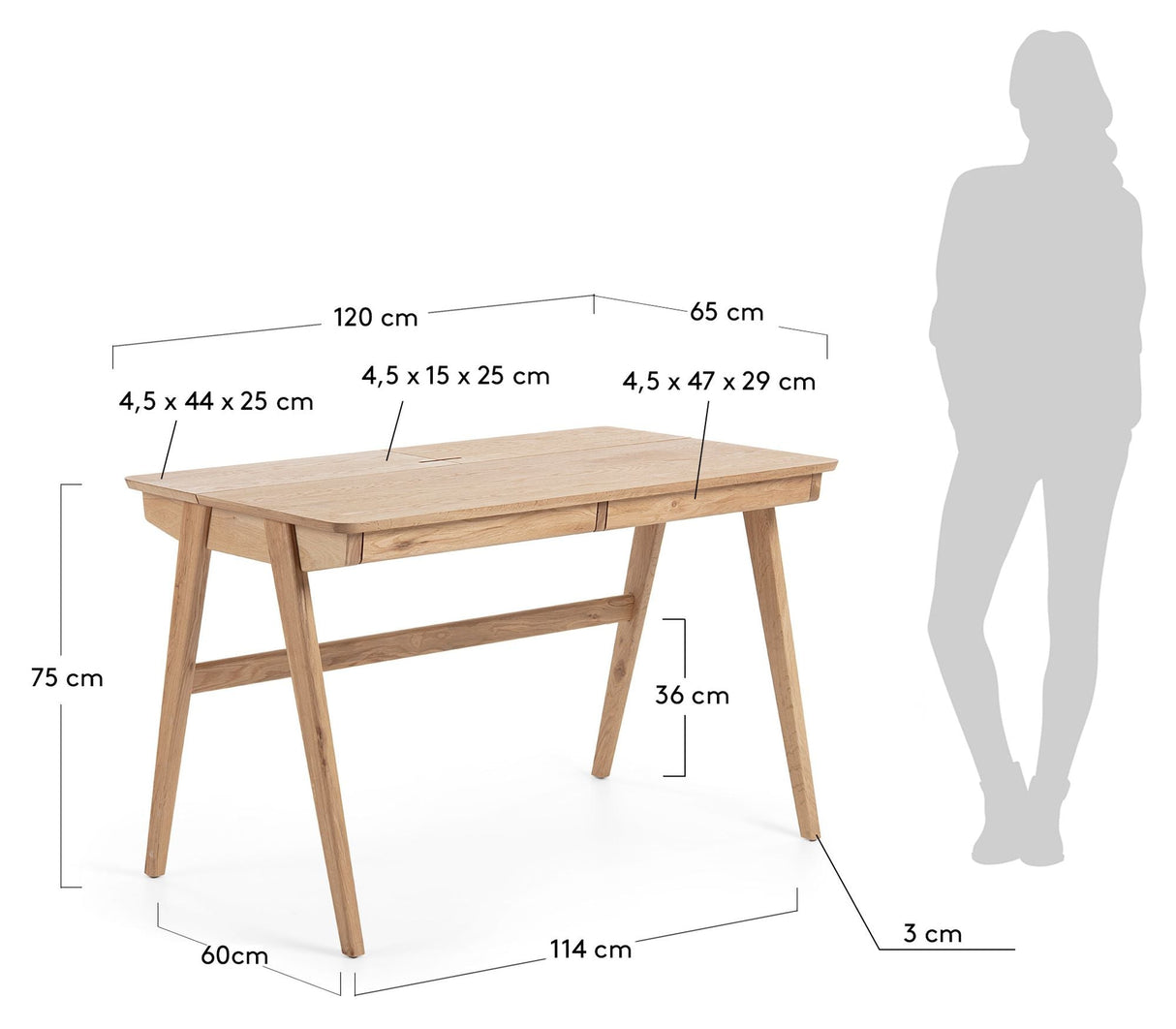 Jakes Desk 120x65 Nature