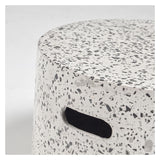 Jenell Lounge Table White Terrazzo-look, Ø52