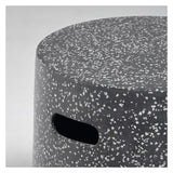 Jenell Side Table Black Terrazzo-look, Ø35