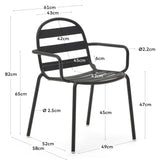 Joncols Garden Chair, Gray Alu