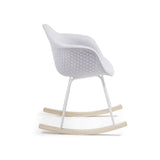 Kenna Swing Chair Quilted Light Gray