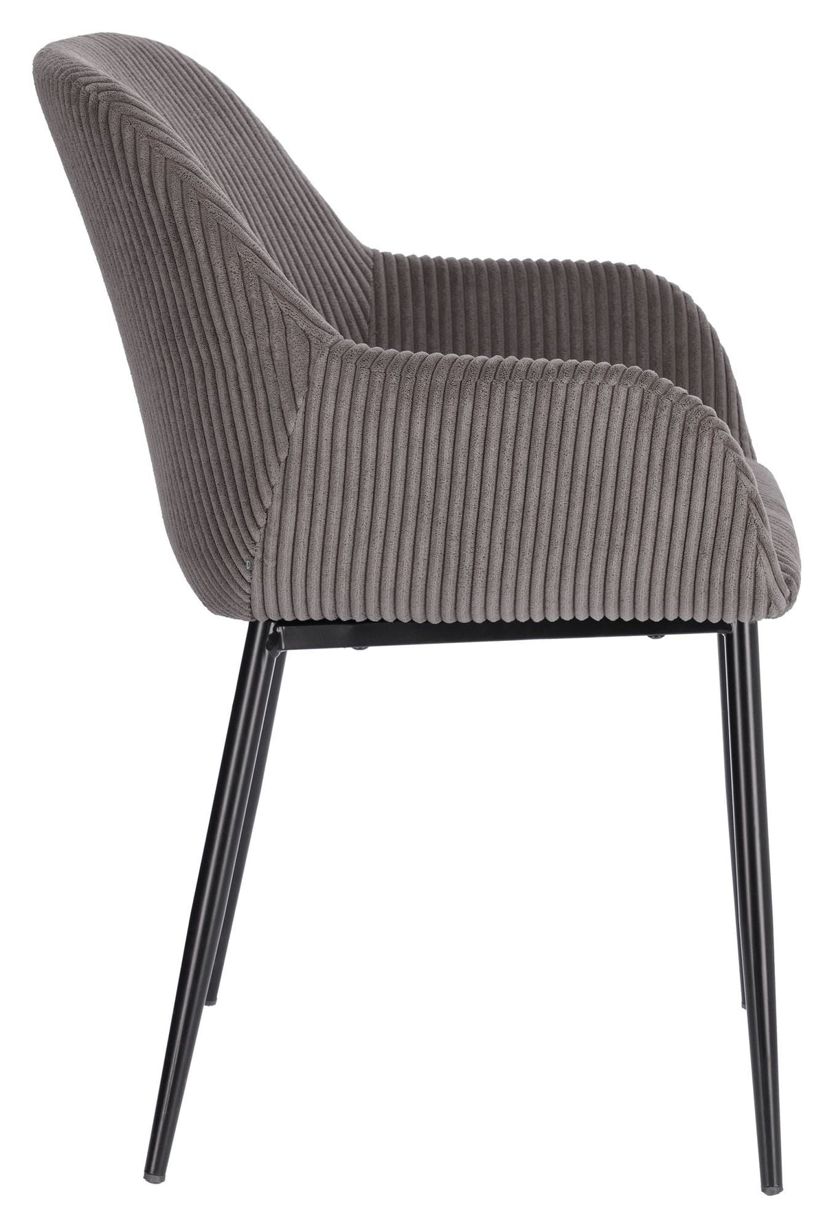 Konna Dining Chair, Dark Gray Velvet