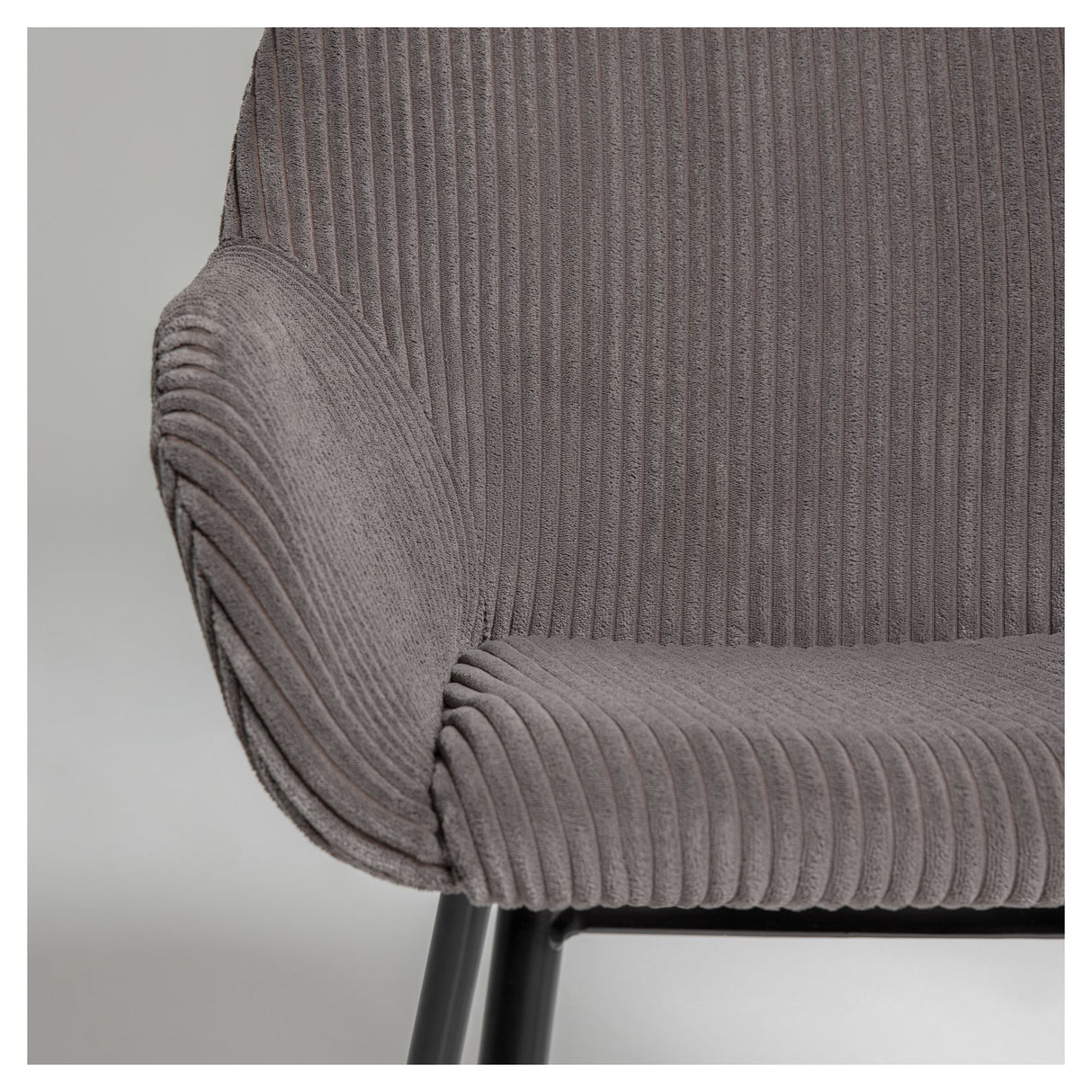 Konna Dining Chair, Dark Gray Velvet