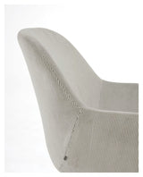 Konna Dining chair Light gray velvet