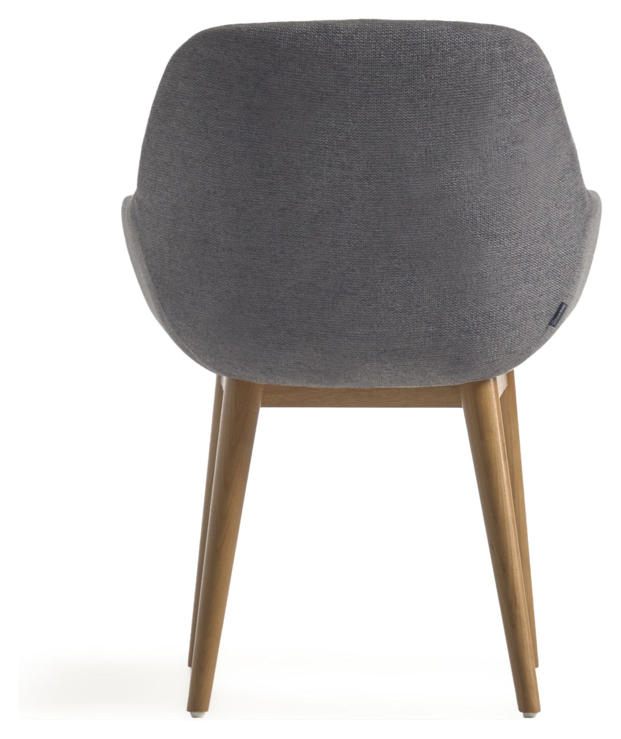 Konna Dining chair, Dark gray chenille/Ask