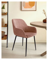 Konna Dining Chair Pink Velvet