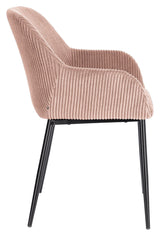 Konna Dining Chair Pink Velvet