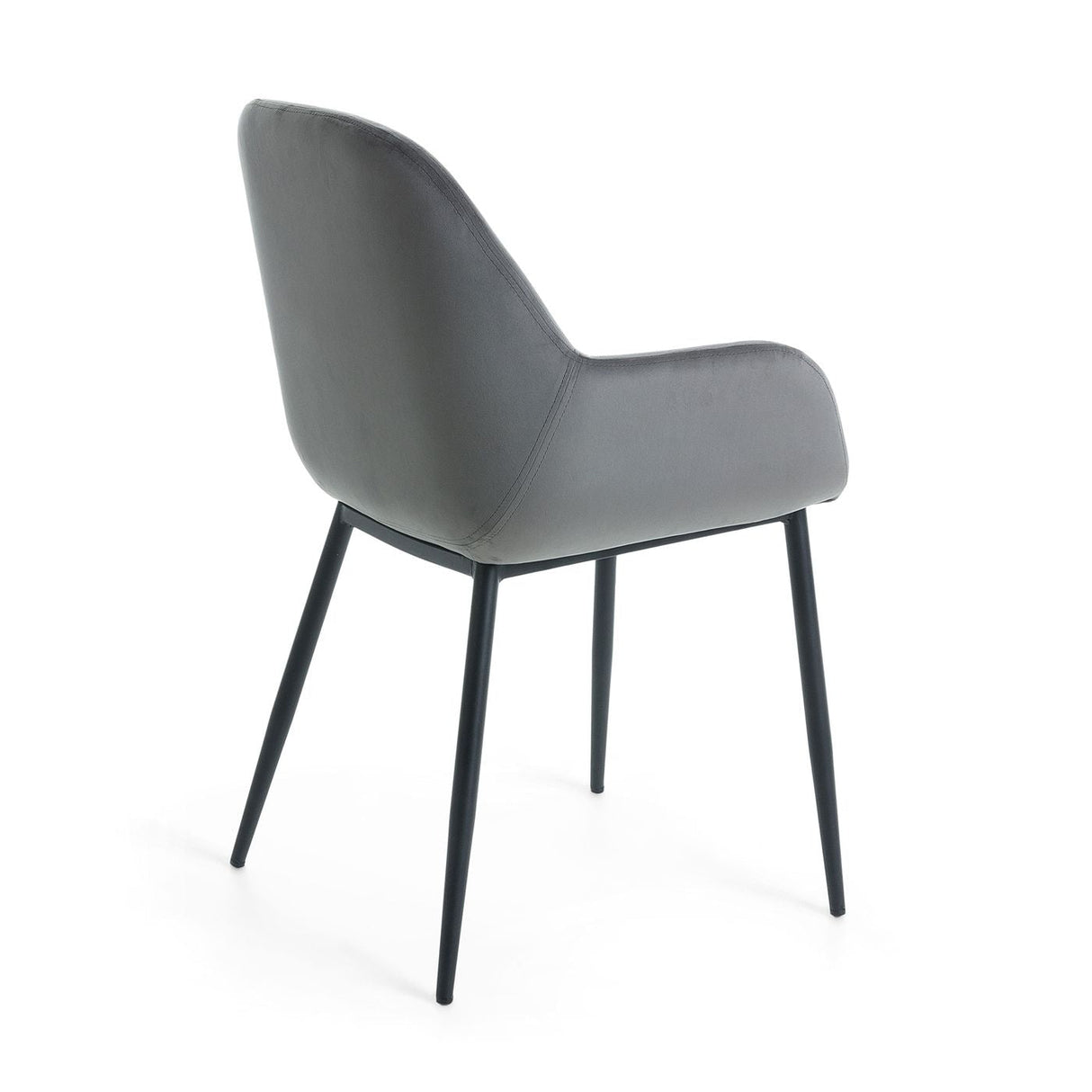 Koon Dining chair, Gray velvet