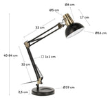 Kristine Table Lamp Black