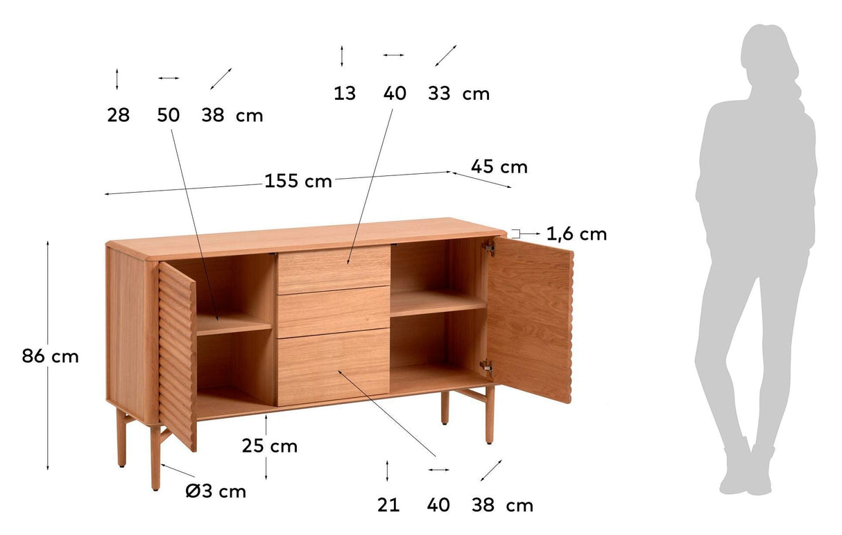 Lenon Sideboard 155x86 - Oak