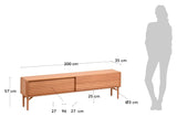 Lenon TV Table 200x55 - Oak