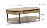 Licia Coffee table 130x65 - Mango wood