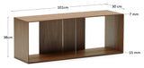 Litto Shelf Module, Large, Walnut Define, 101x38