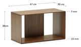 Litto Shelf Module, Medium, Walnut Define, 67x38