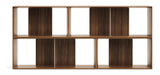 Litto Shelf set of 4 modules, Walnut define, 168x76