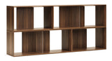 Litto Shelf set of 4 modules, Walnut define, 168x76