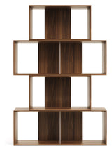 Litto Shelf set of 4 modules, Walnut define, 168x76