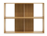 Litto Shelving set of 2 modules, Oak veneer, 101x76