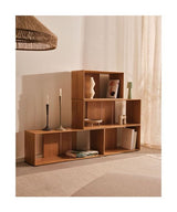 Litto Shelving set of 2 modules, Oak veneer, 101x76