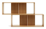 Litto Shelving set of 2 modules, Oak veneer, 101x76