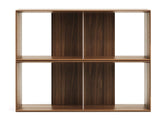 Litto Shelf set of 2 modules, Walnut define, 101x76