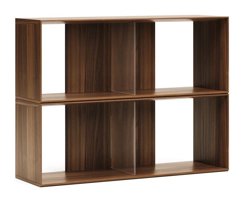 Litto Shelf set of 2 modules, Walnut define, 101x76