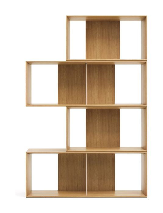 Litto Shelf set of 4 modules, Oak veneer, 168x76