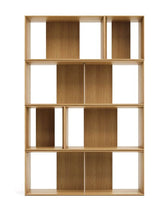 Litto Shelving set of 6 modules, Oak veneer, 101x152