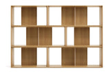 Litto Shelving set of 6 modules, Oak veneer, 168x114