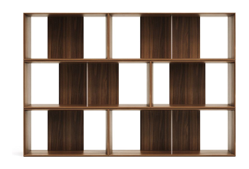 Litto Shelf set of 6 modules, Walnut define, 168x114