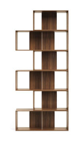 Litto Shelf set of 6 modules, Walnut define, 168x114