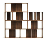 Litto Shelf set of 9 modules, Walnut define, 202x114