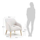 Lobby Lounge Chair w/armrests Beige