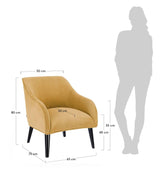 Lobby Lounge Chair Mustard