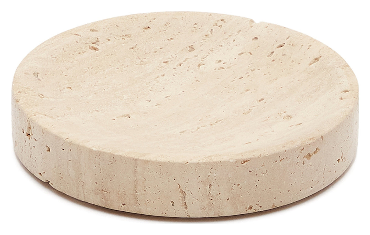 Macre Beige Travertine soap dish