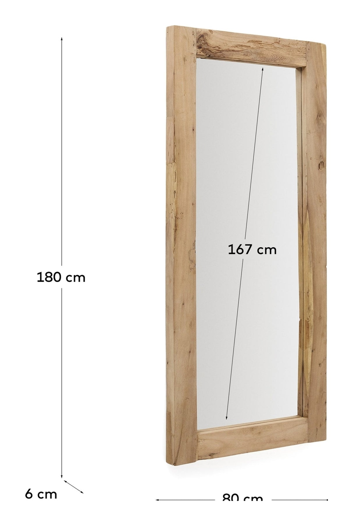 Food Wooden mirror, 80x180