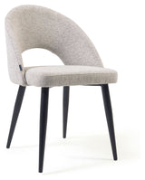 Mael Dining Chair, Beige/Black