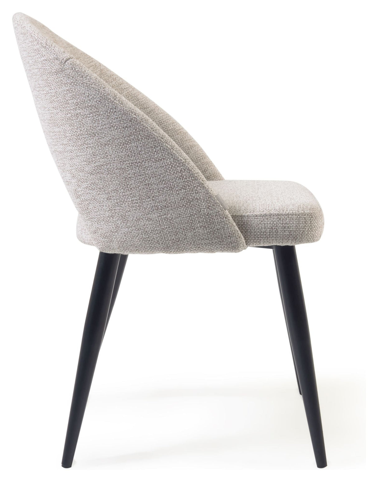 Mael Dining Chair, Beige/Black