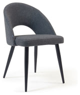 Mael Dining Chair, Dark Gray/Black