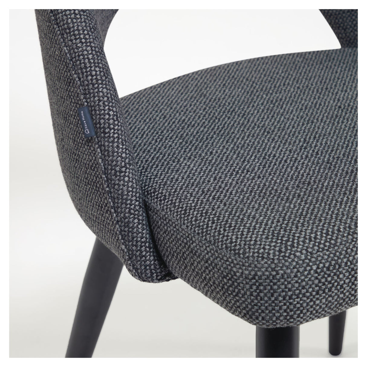 Mael Dining Chair, Dark Gray/Black