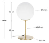 Mahala Table Lamp White/Golden